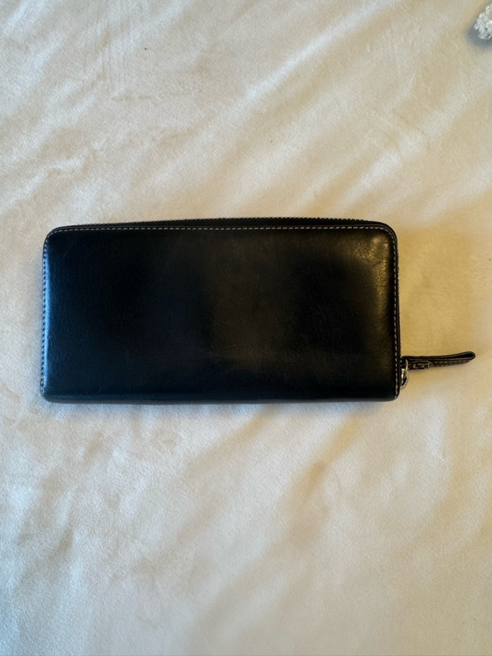 Vintage! Coach Chelsea Black Leather Zip Around Accordion Wallet - Picture 3 of 13